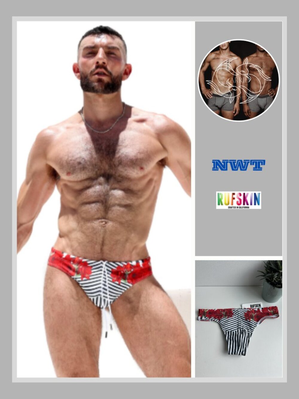 Rufskin - Trippin' Swim Brief - Multi Color (M)